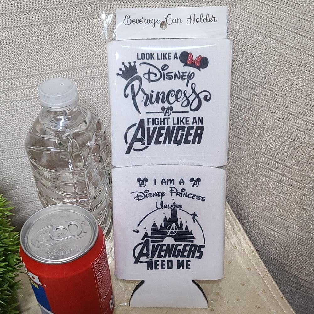 Disney Avenger Princess Themed Set Of Can Holders NWT